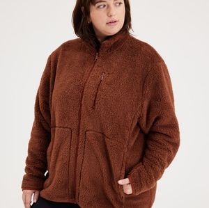Girlfriend Collective recycled fleece sherpa jacket